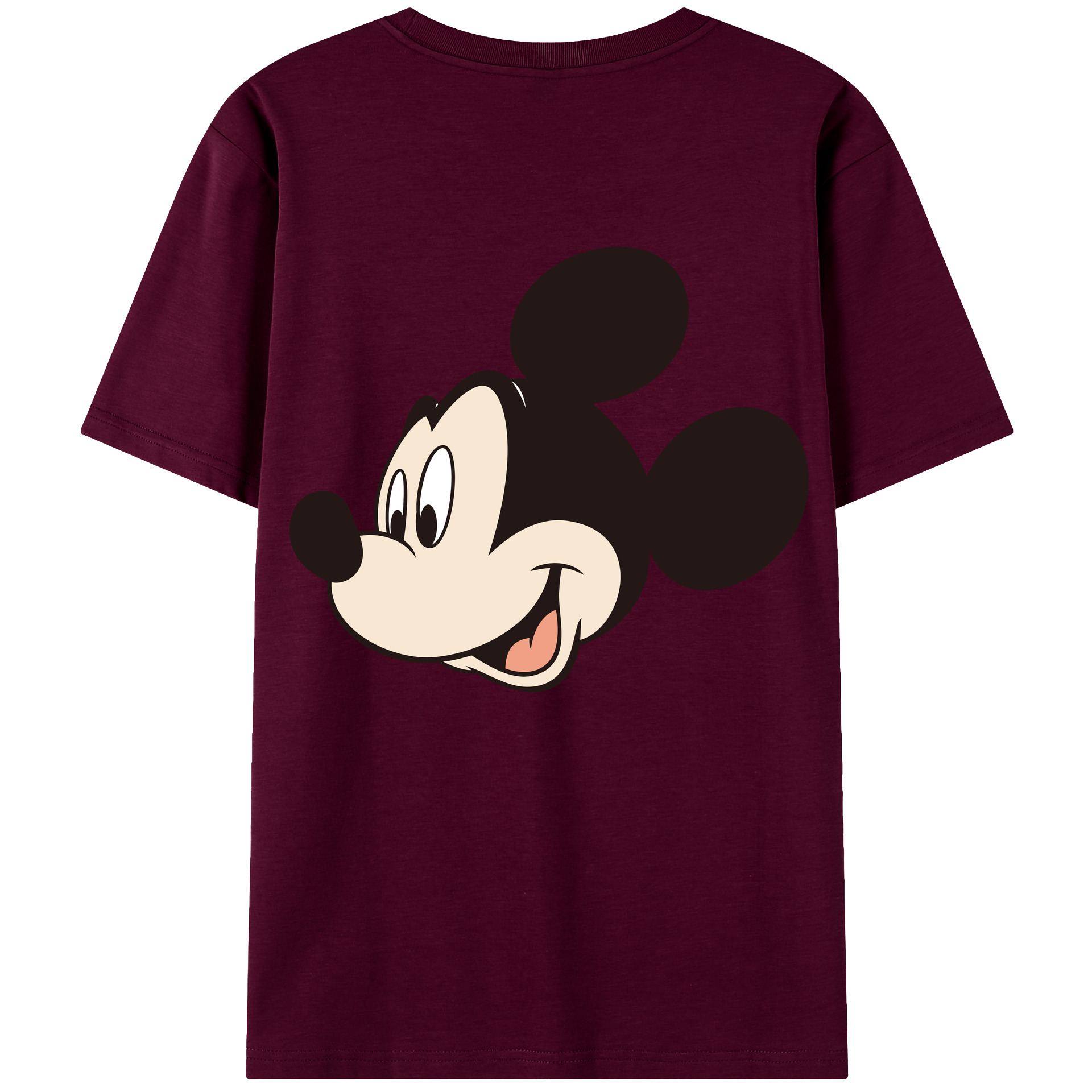 （画像用） ミッキーマウス Mickey Mouse レディース半袖Tシャツ(バックプリント)
